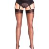Gio Imperfect - Fully Fashioned Manhattan Heel Stockings - 10.0, Chocolate