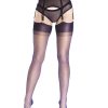 Nightshade – Fully Fashioned Point Heel Stockings - 10.0