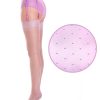 Gio Imperfect - Dixieland Polka Dot Stockings- Parma Violet Limited Edition - Parma Violet, XX Small