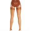 Cinnamon Limited Edition – Reinforced Heel & Toe Stockings - X Small