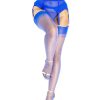Sapphire Seduction Limited Edition – Fully Fashioned Manhattan Heel Stockings - 9.0