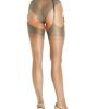 Sexy Sage - Fully Fashioned Atlanta Heel Stockings - 9.5