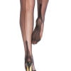 Fully Fashioned Atlanta Heel Stockings - Classic Colours - Black, 8.5