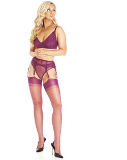Mysterious Mulberry Limited Edition – Fully Fashioned Cuban Heel Stockings