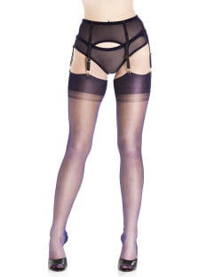 Nightshade Limited Edition – Fully Fashioned Harmony Point Heel Stockings