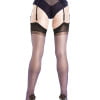 Gio Imperfect - Full Contrast Reinforced Heel & Toe Stockings- Nightshade Limited Edition - Nightshade, Small