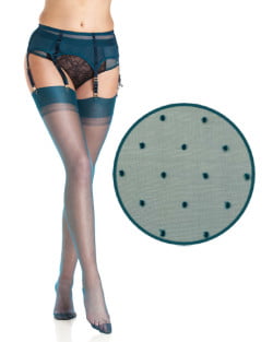 Teal Limited Edition – Dixieland Polka Dot Stockings