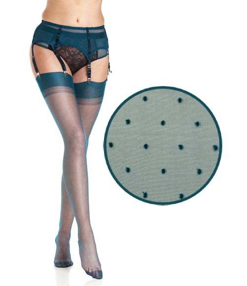 Teal Limited Edition – Dixieland Polka Dot Stockings