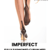 Gio Imperfect - Fully Fashioned Cuban Heel Stockings - Full Contrast - 10.5, Chocolate / Black