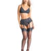 French Navy Limited Edition – Fully Fashioned Harmony Point Heel Stockings - 8.5