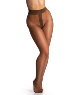 Paris - Glossy 15 Denier Tights - M/L, Caramel