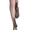 Fully Fashioned Nashville Heel Stockings - Full Contrast - 10.0